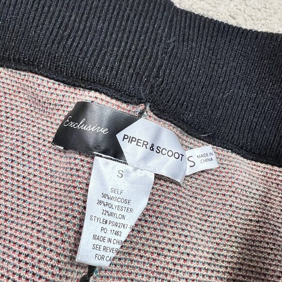 Piper & Scoot The Gadot Jogger Women’s Black Floral Pull On Knit Size Small - Picture 11 of 11